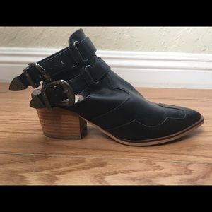 Open Ankle Buckle Booties